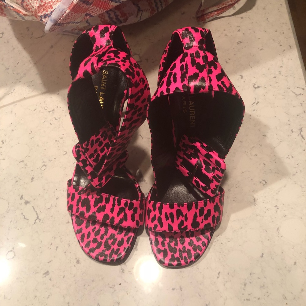 Saint Laurent Cheetah Print Heels